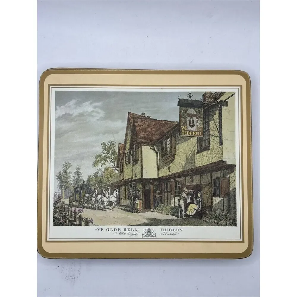 Pimpernel Traditional Collection English Village Place Mats And Coasters Vintage